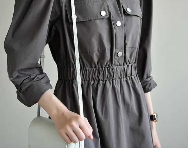 Autumn Loose Casual  Long Sleeve Women Dresses TRCP2008272