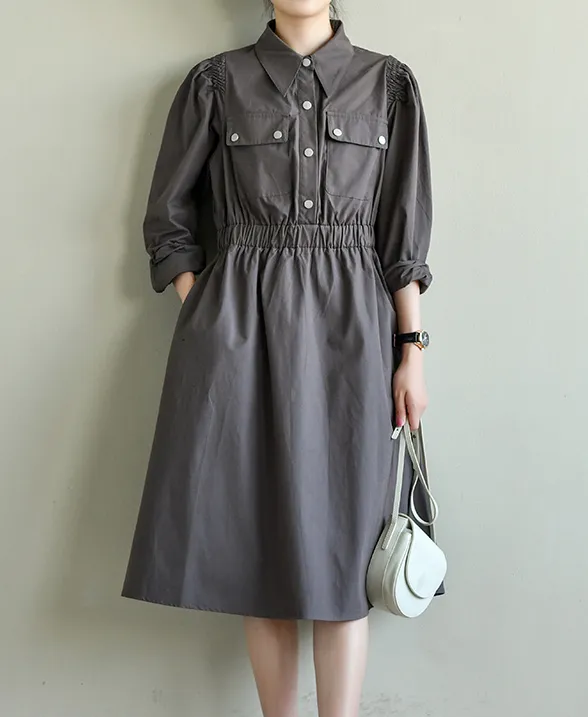Autumn Loose Casual  Long Sleeve Women Dresses TRCP2008272