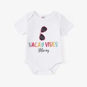 Baby Boy/Girl Letter Print Romper