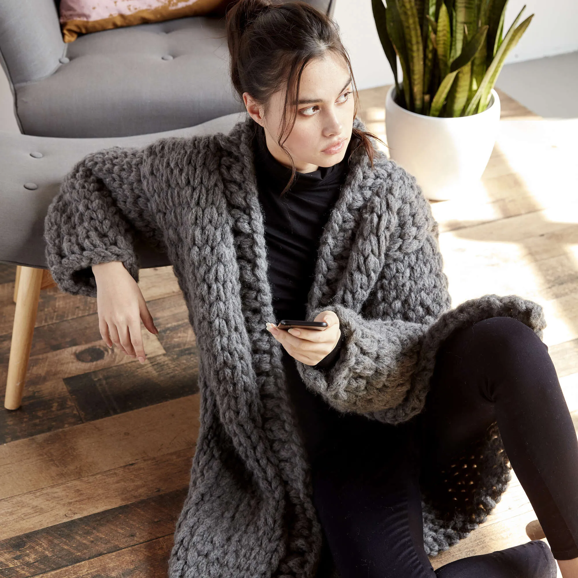 Bernat Craft Alize EZ Cozy Cardigan