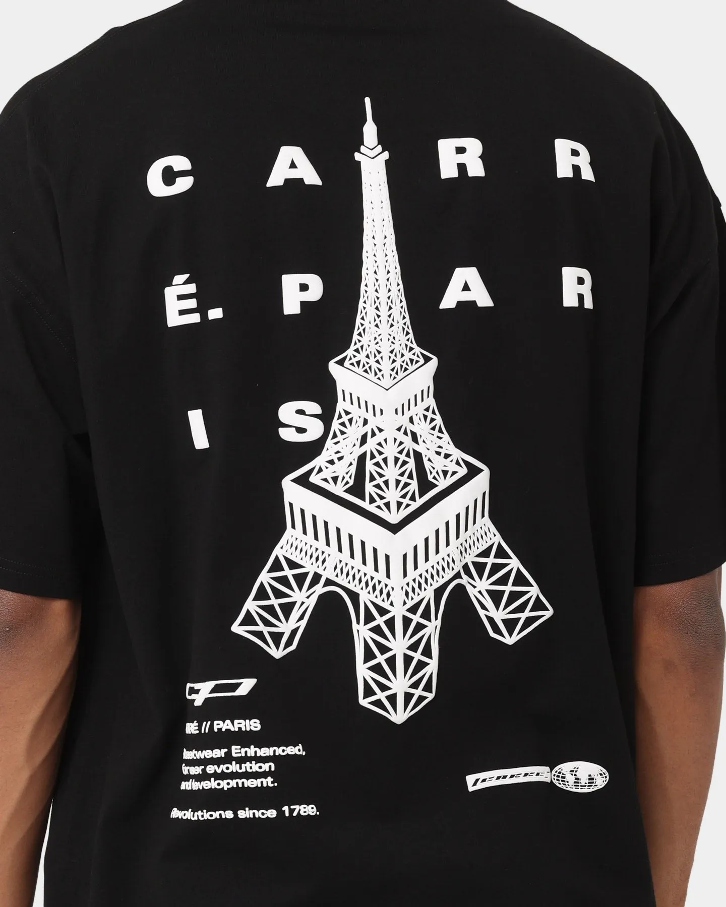 Carré Enhanced Oversized T-Shirt Black