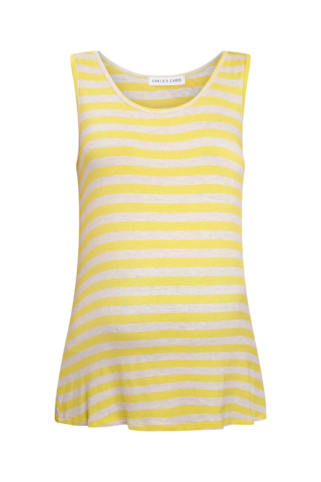 Casual Striped Sleeveless Blouse