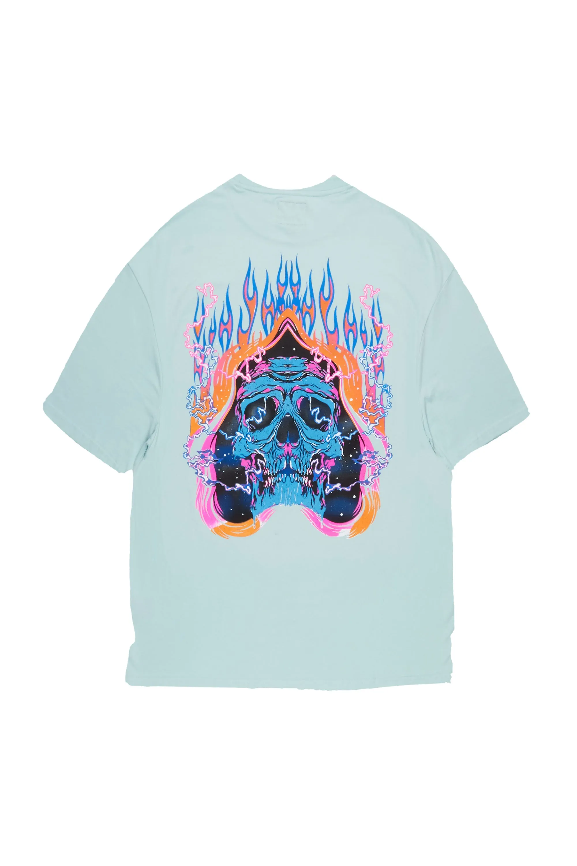 Disstans Aqua Oversized Graphic T-Shirt