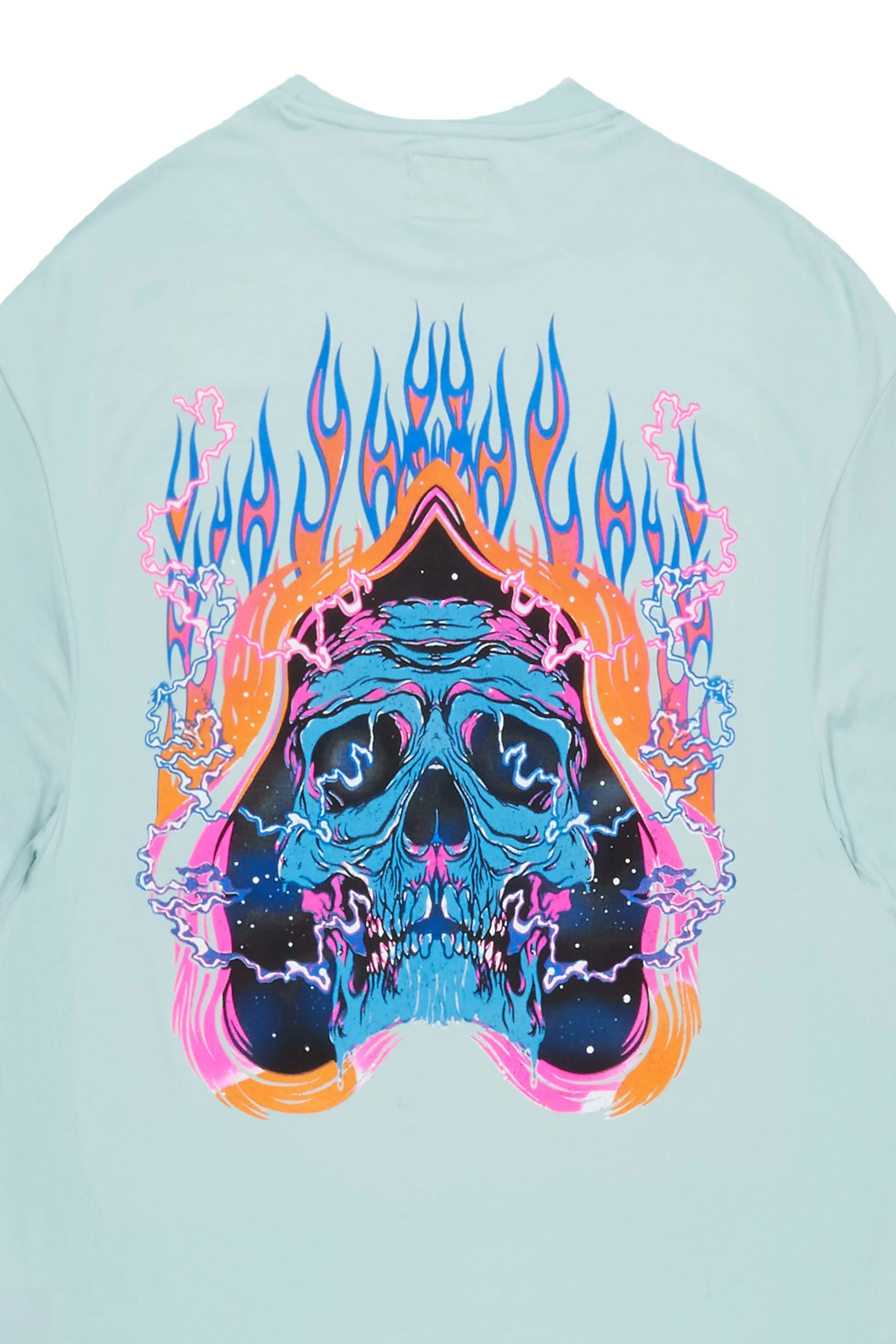 Disstans Aqua Oversized Graphic T-Shirt