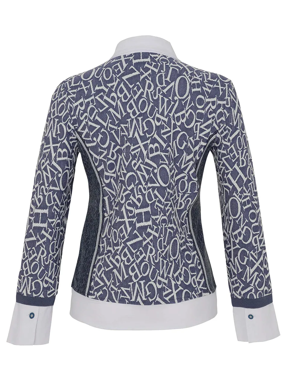 Dolcezza 2 In One Shirt Style 73130 - White/ Chambray