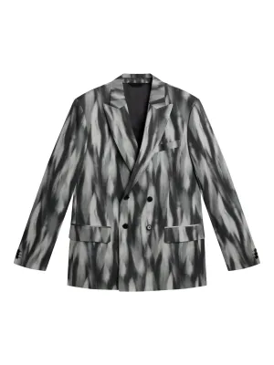 Dorian Printed Linen Mix / Black