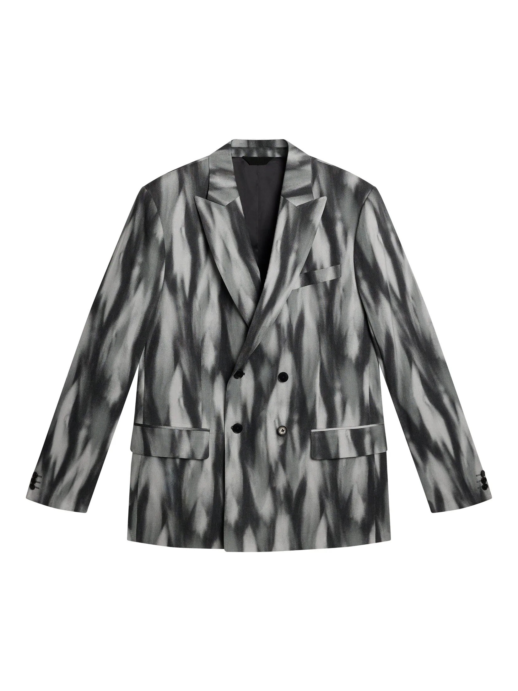 Dorian Printed Linen Mix / Black