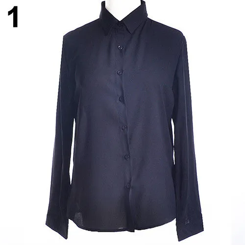 Elegant Formal Office Blouse/Top Slim Shirt for women