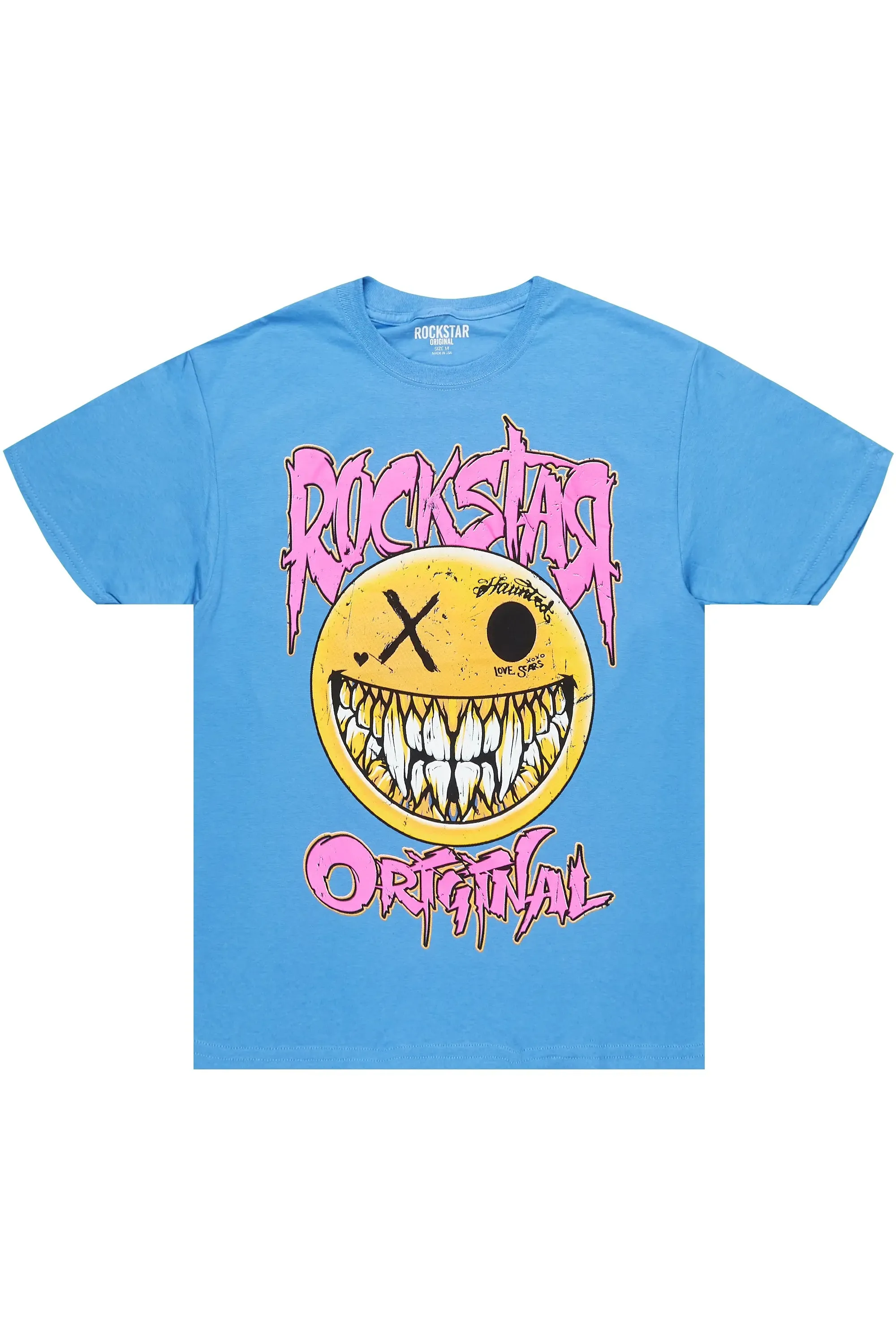 Fraust Blue Graphic T-Shirt