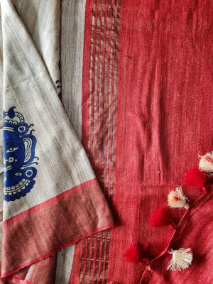 Handloom Ghicha Silk Saree