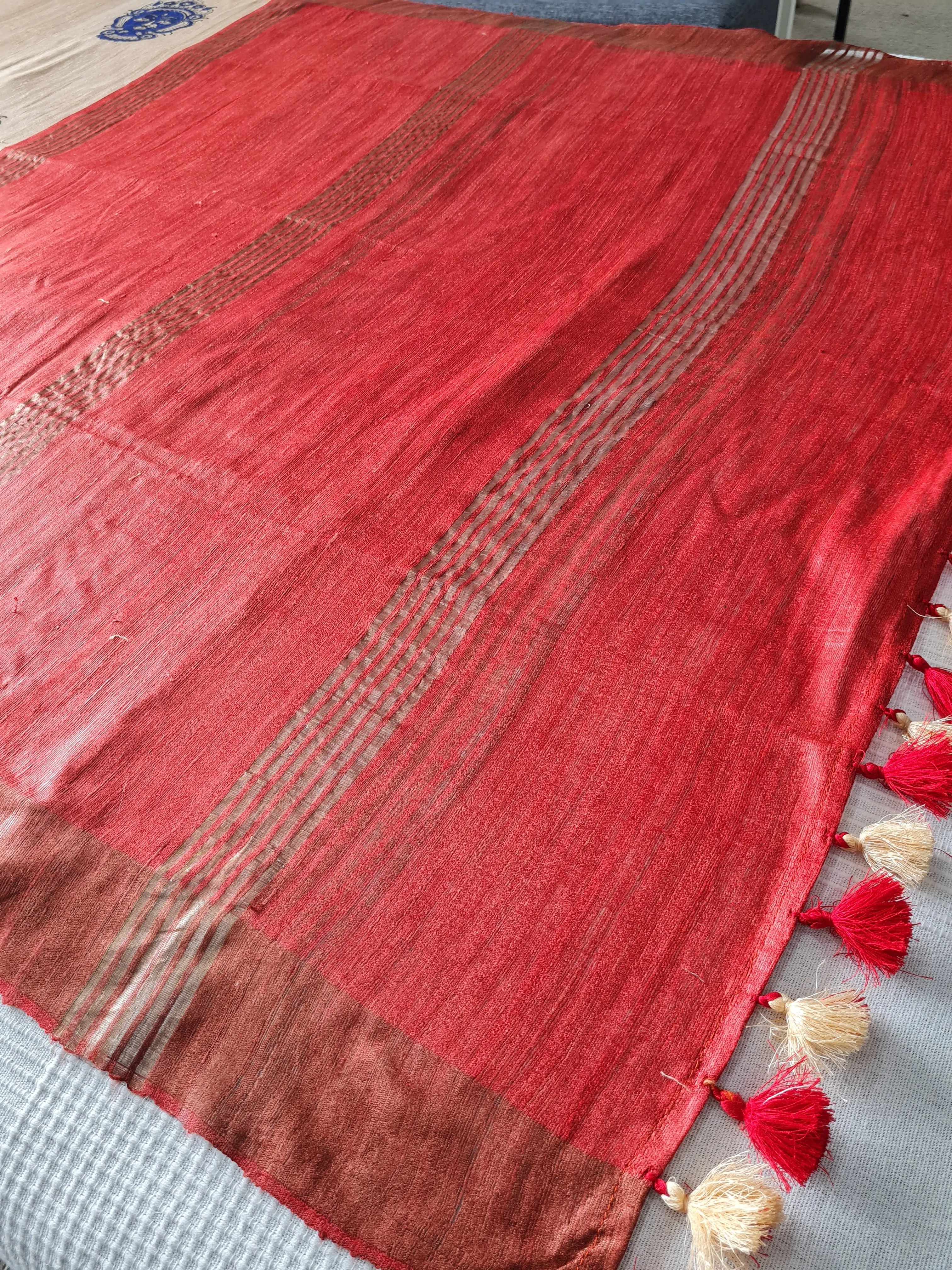 Handloom Ghicha Silk Saree
