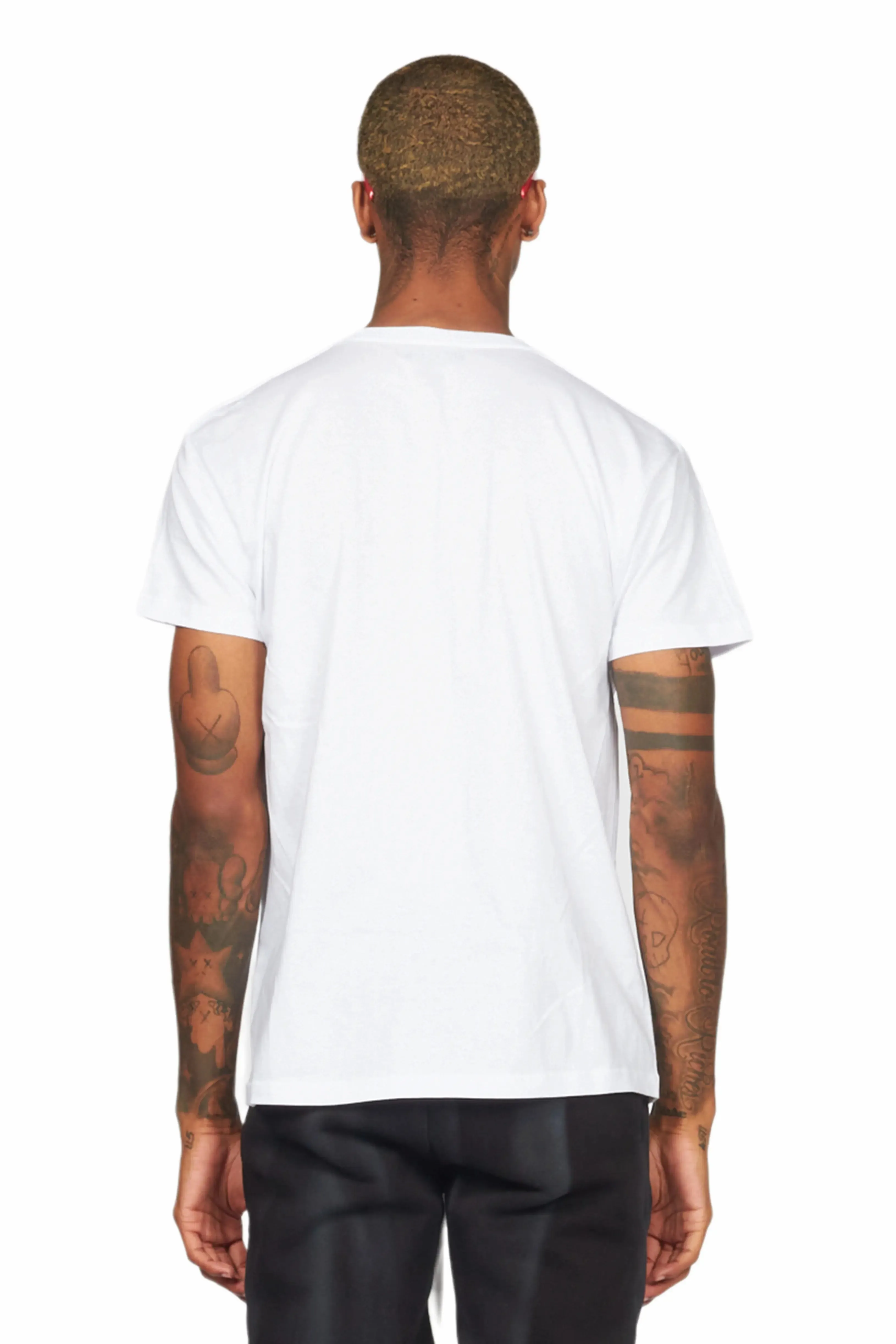 Hard Life White/Black Graphic T-Shirt
