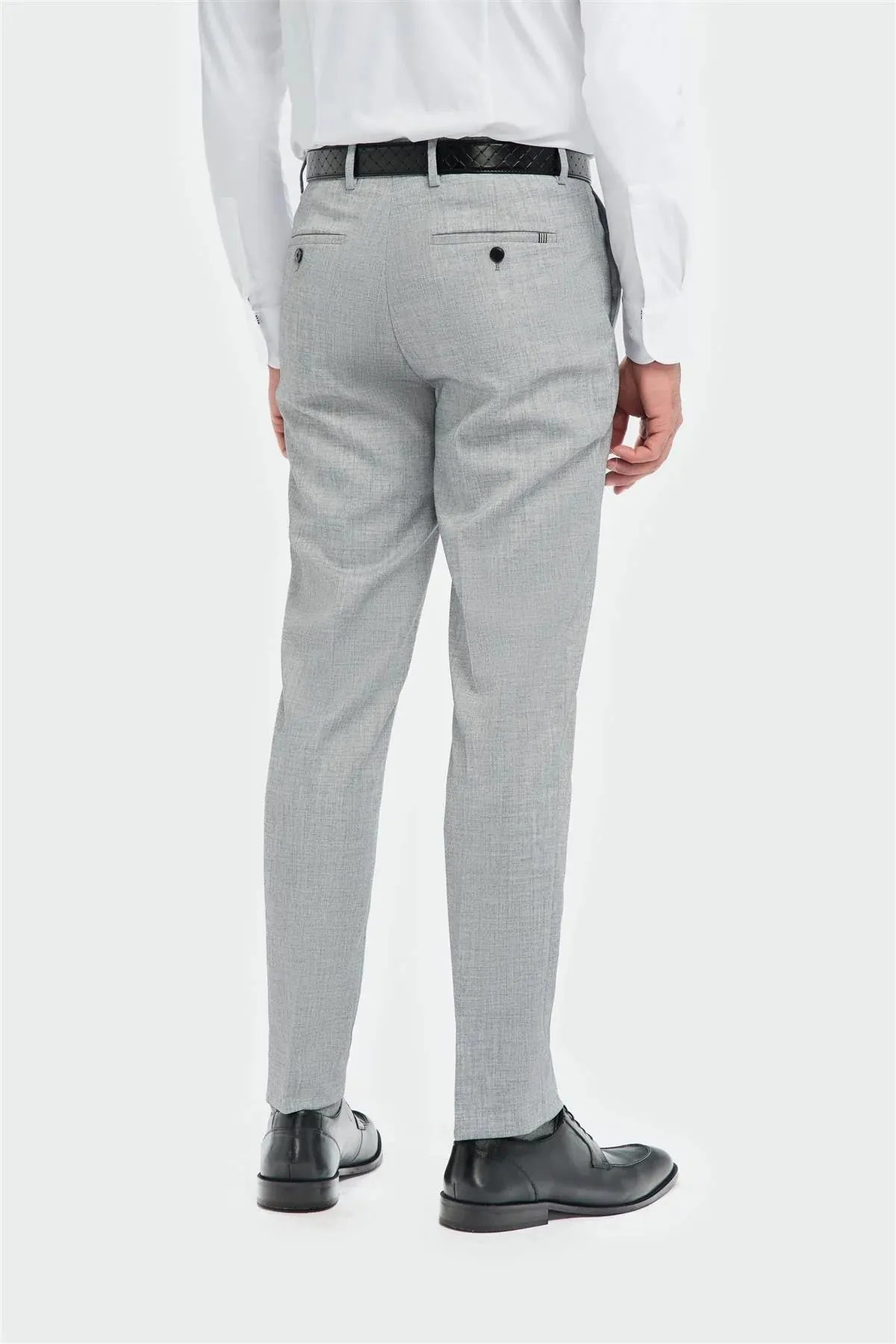 House Of Cavani Malibu tailored fit smart-casual Trouser GREY