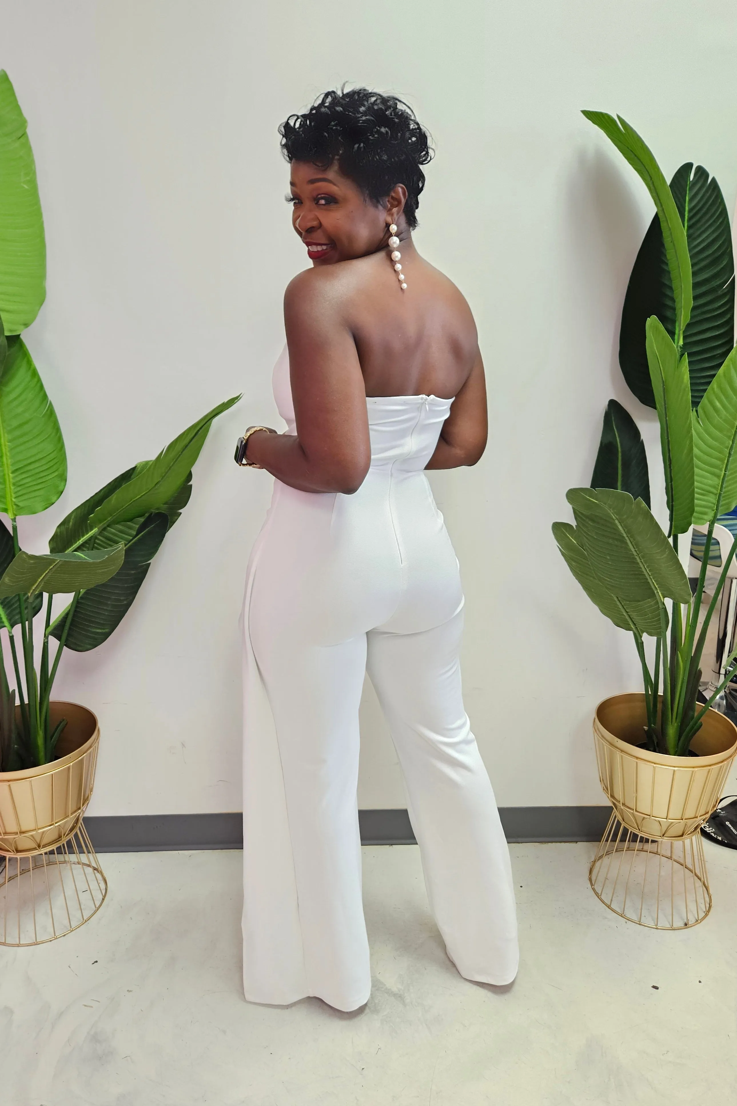 Iyanla White Jumpsuit
