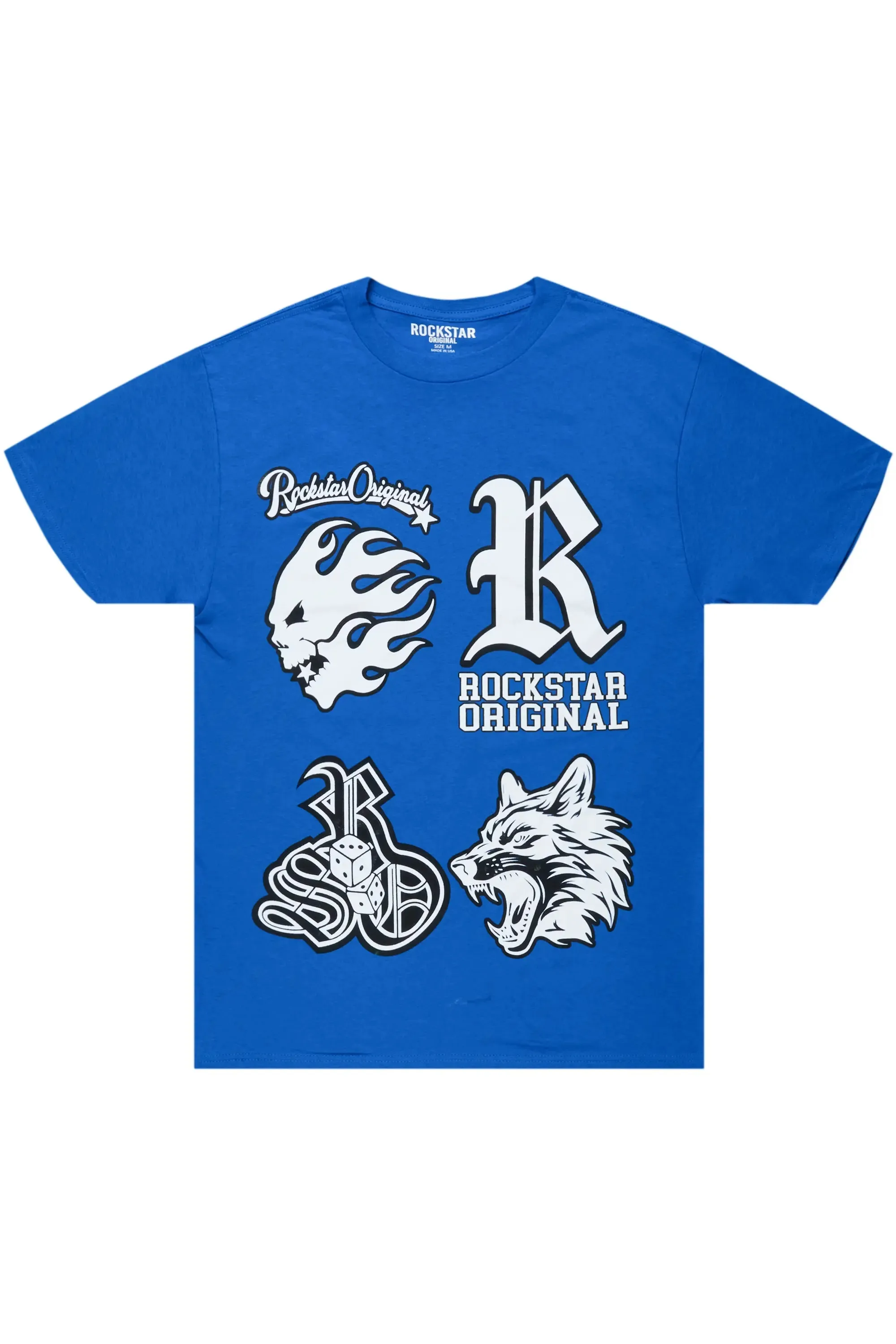 Izzo Royal Blue Oversized T-Shirt