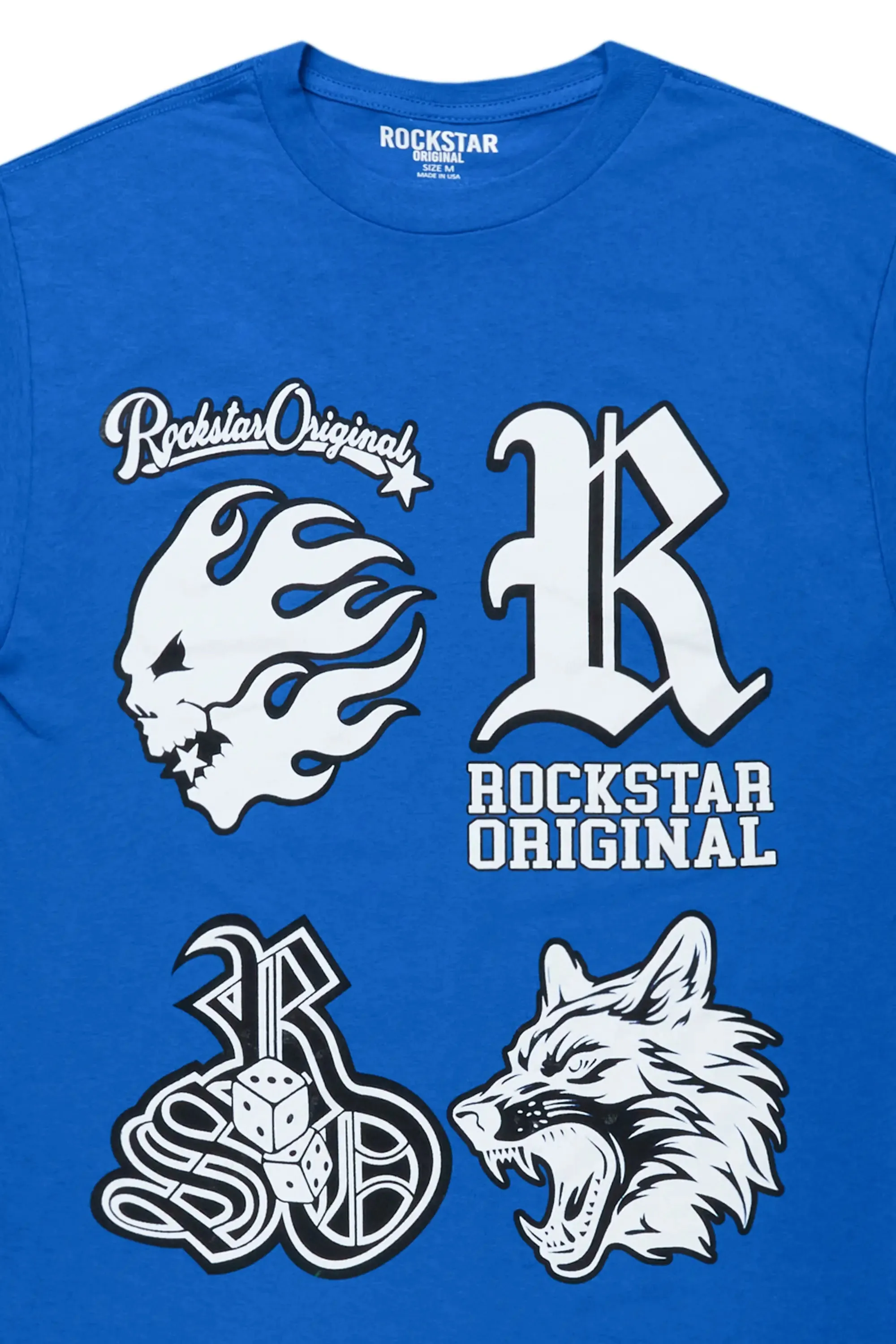 Izzo Royal Blue Oversized T-Shirt