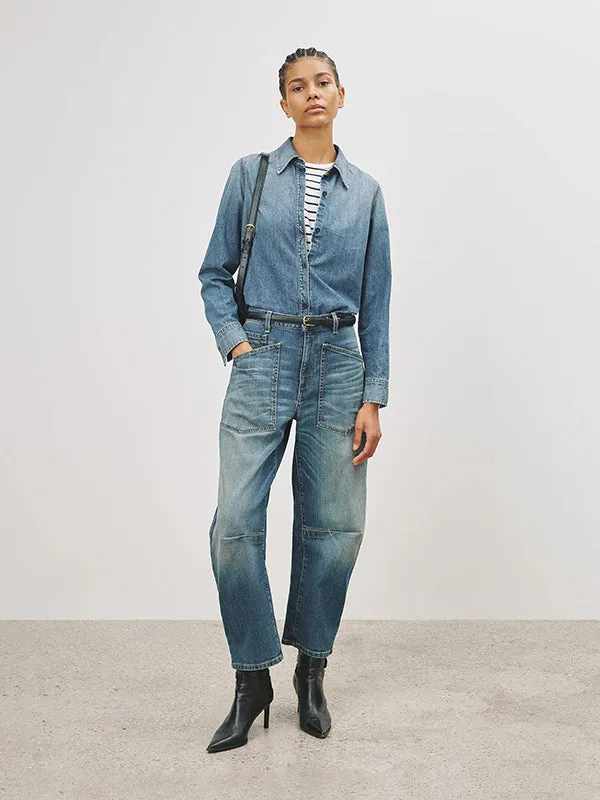 Marlise Denim Shirt in Ocean Wash