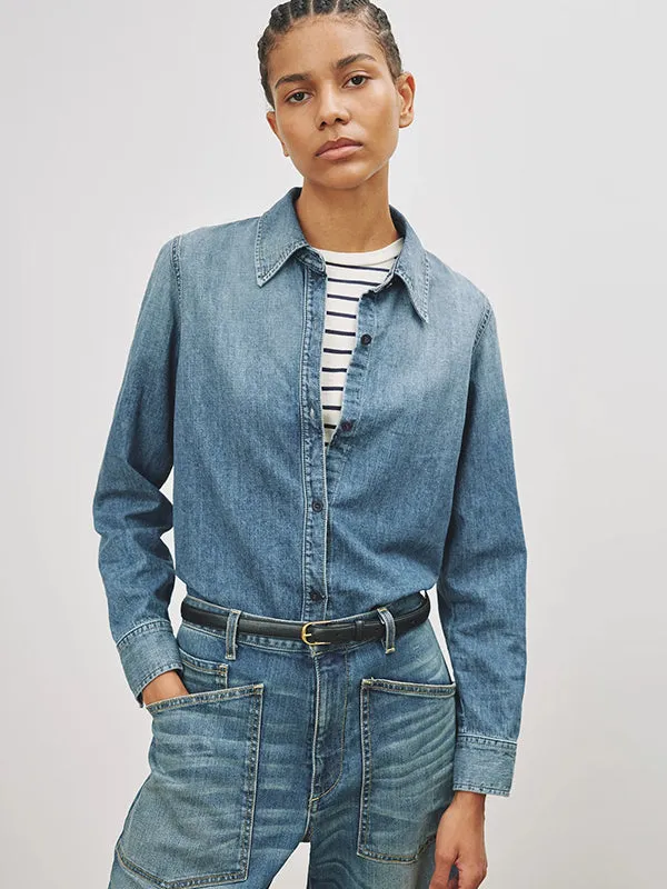 Marlise Denim Shirt in Ocean Wash