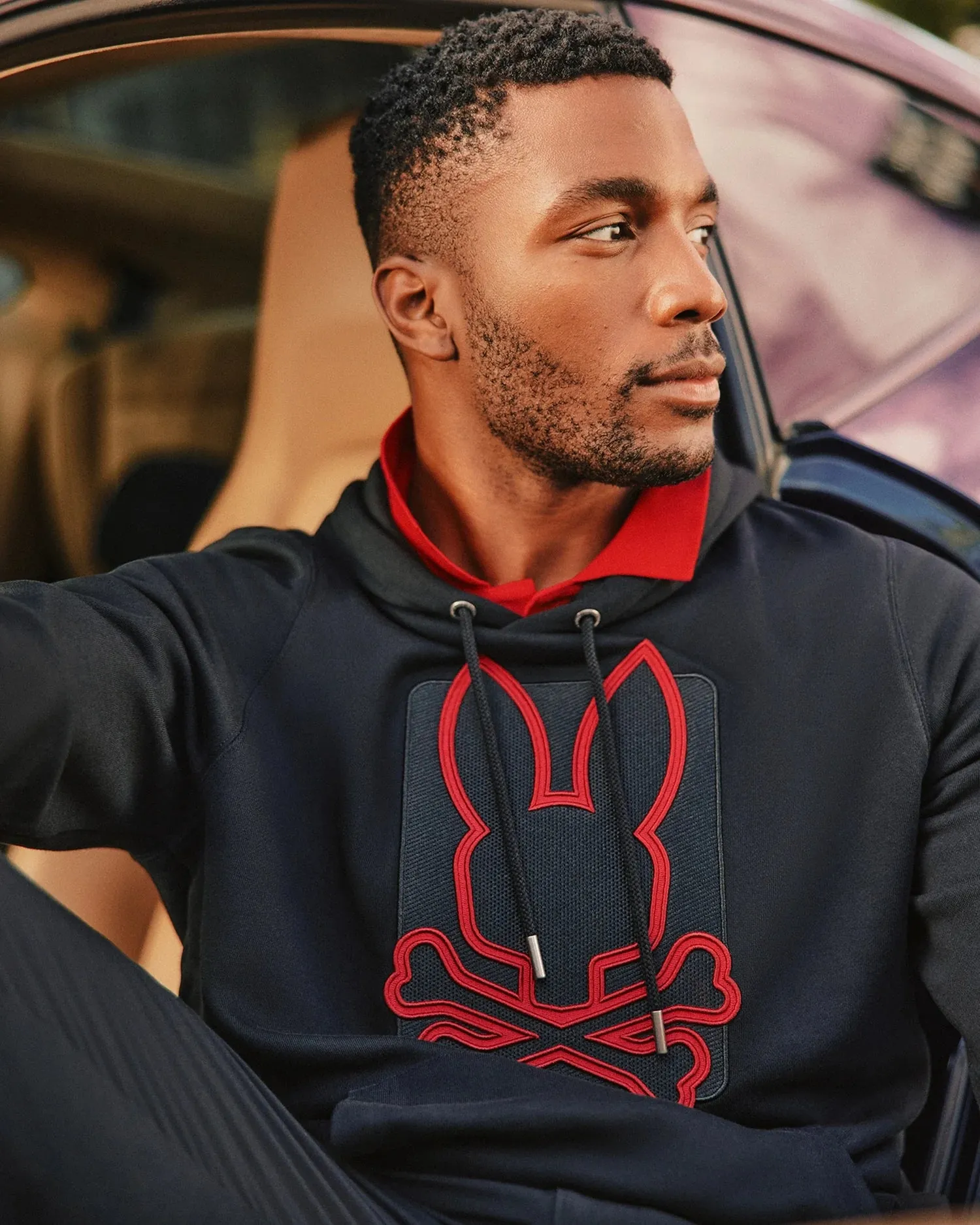 Men's Pierce Essential French Terry Sweat Set (Black)
