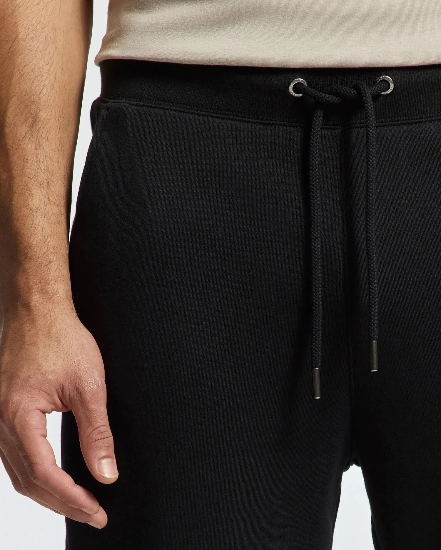 Men's Pierce Essential French Terry Sweat Set (Black)
