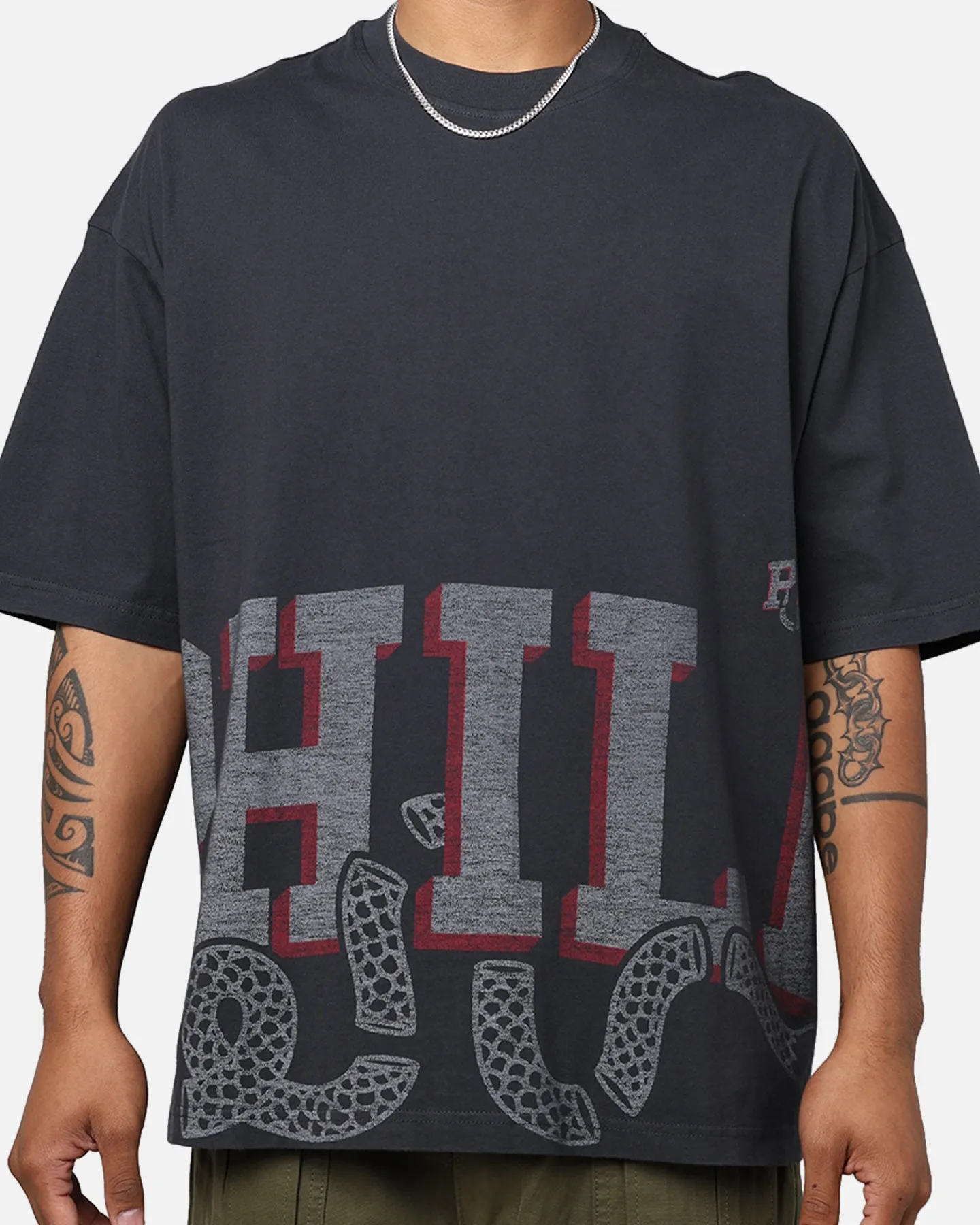 New Era Philadelphia 76ers Oversized T-Shirt Black