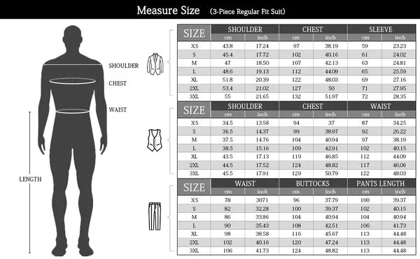 Riviera Blue Slim Fit 3-Piece Suit
