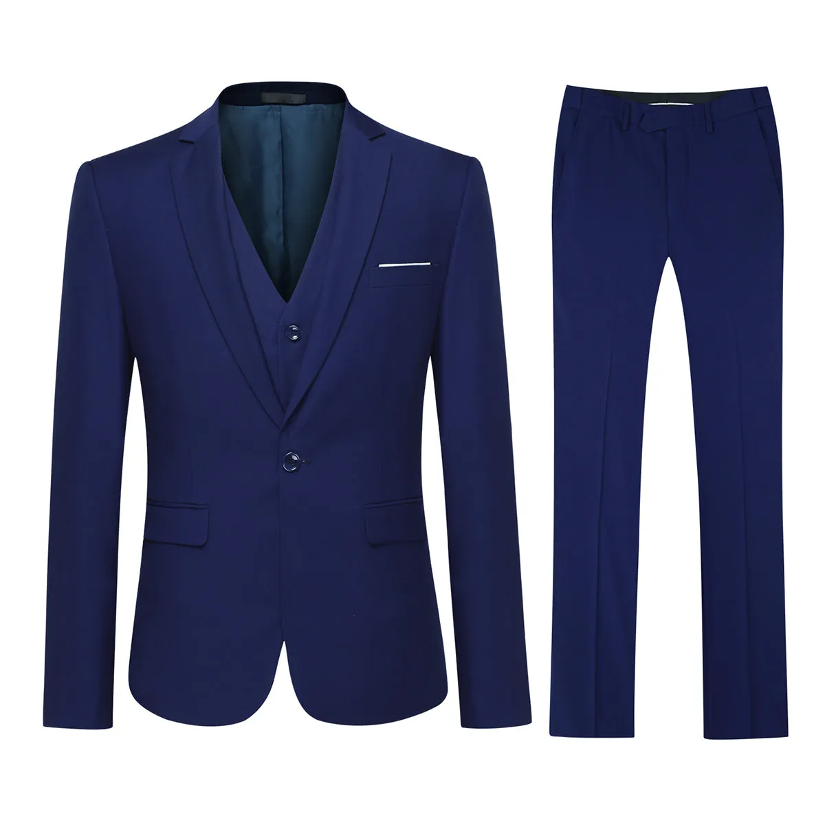 Riviera Blue Slim Fit 3-Piece Suit