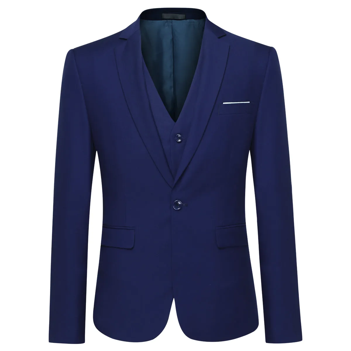 Riviera Blue Slim Fit 3-Piece Suit