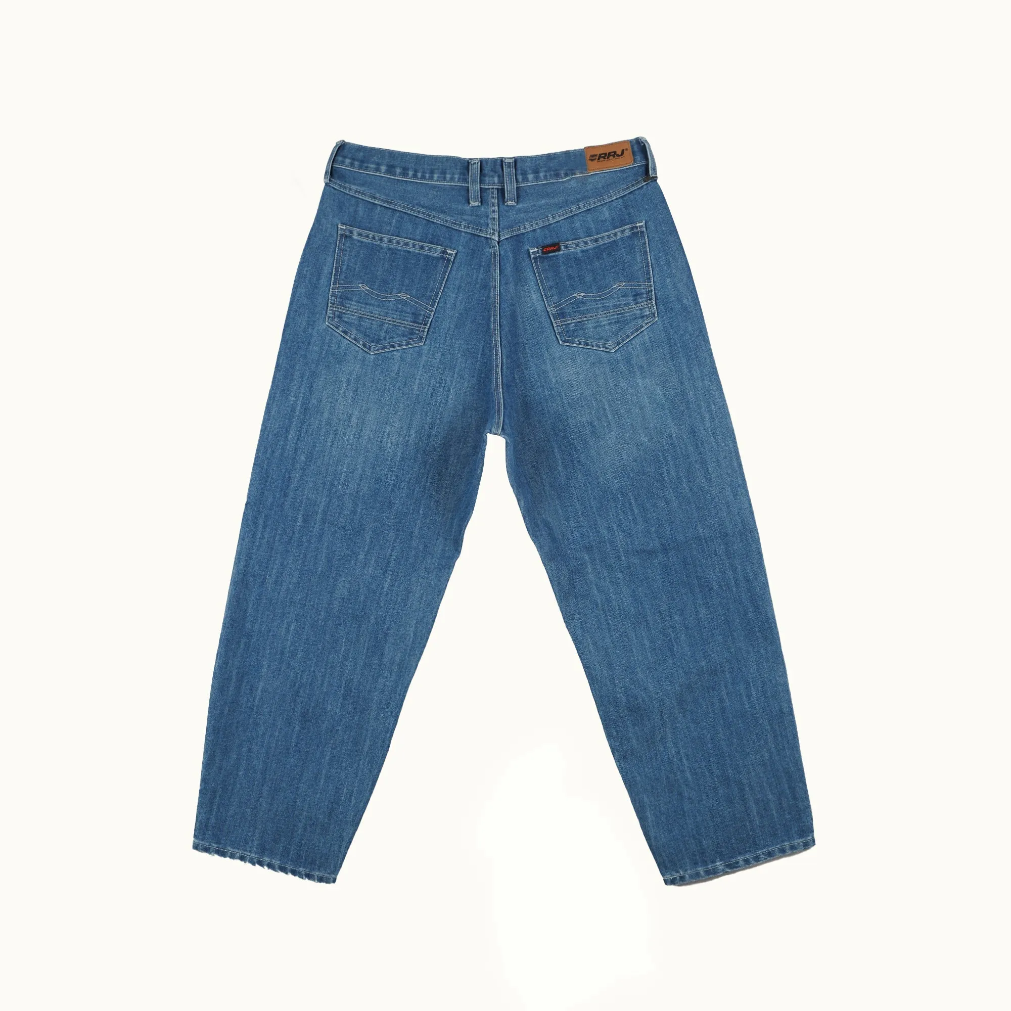 RRJ Ladies Basic Denim Fashionable Casual Apparel Maong Pants For Women High Waisted Balloon Fitting Trendy Fashion High Quality Jeans For Women 153898 (Light Shade)