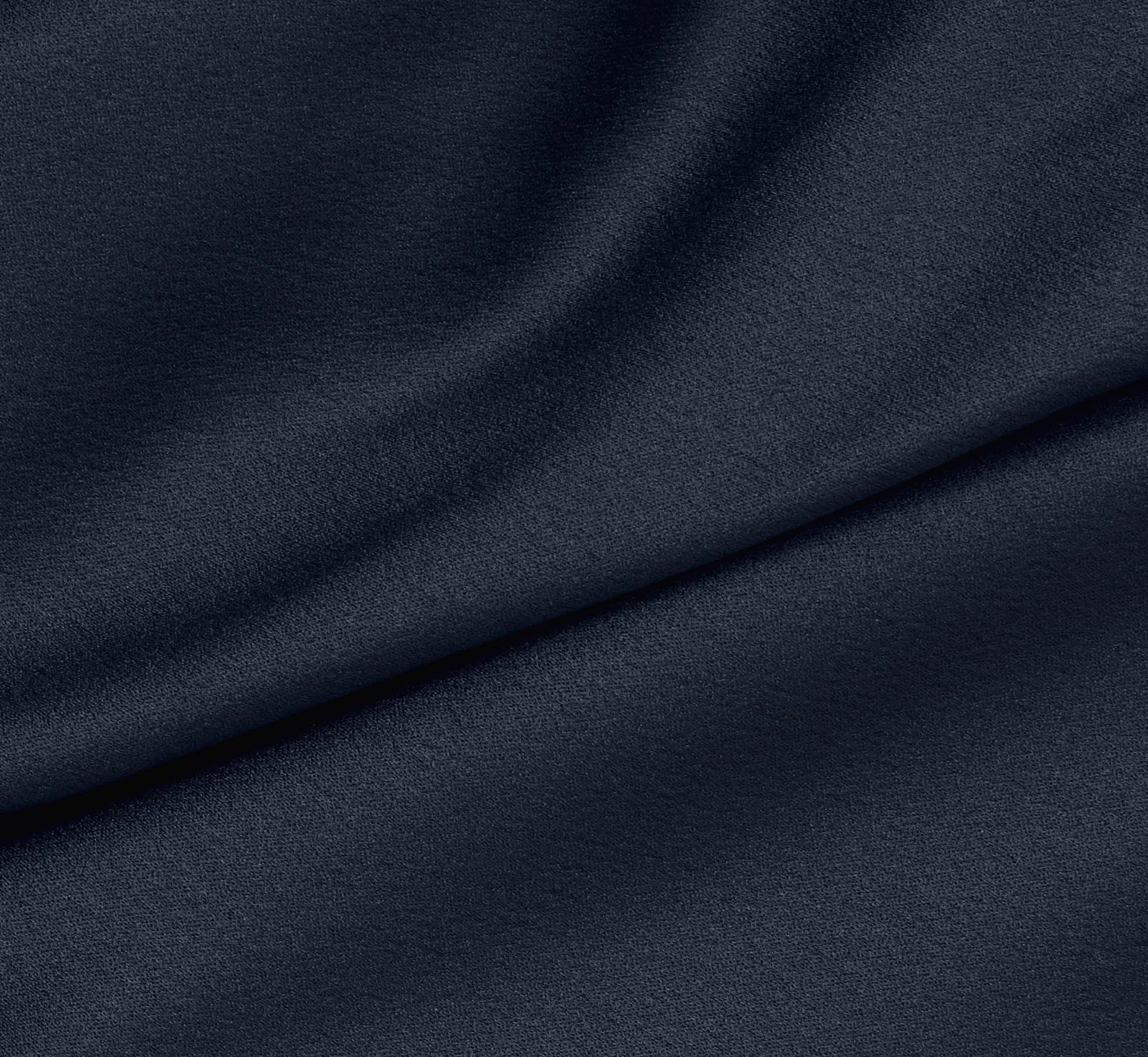 Satin Crepe One Shoulder Gown With Metal Ring Accent In Dark Navy