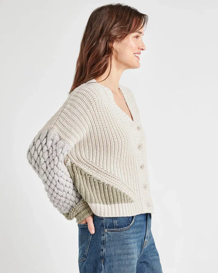 SPLENDID MARGO CARDIGAN WHITE SAND DEW