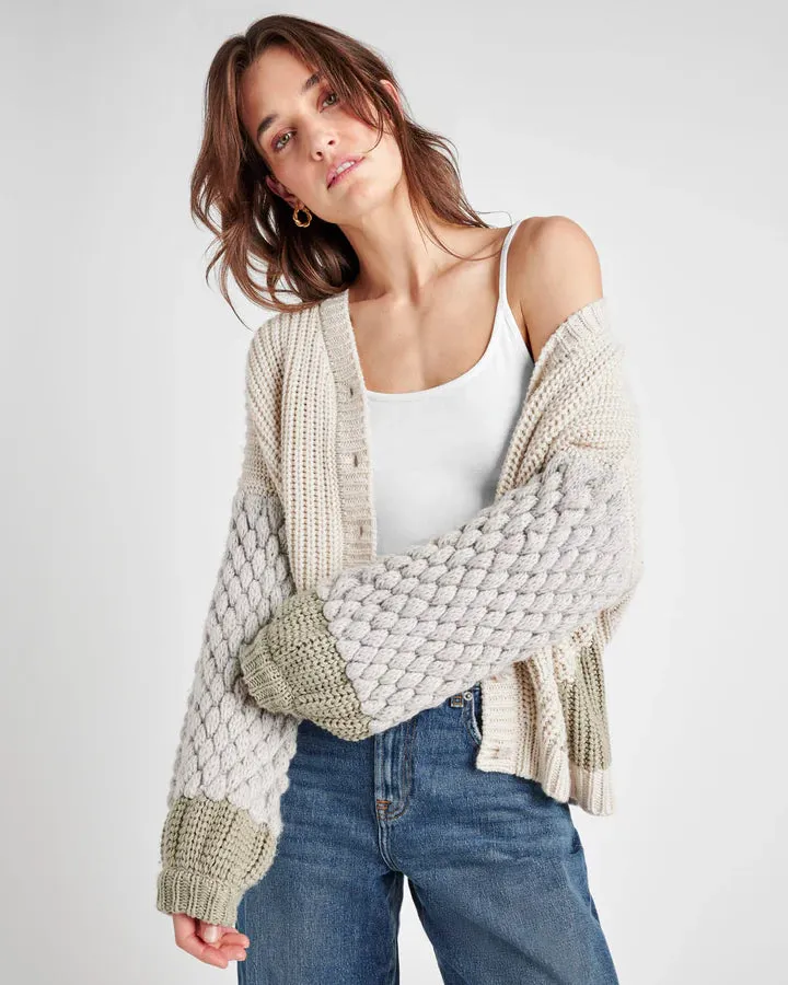 SPLENDID MARGO CARDIGAN WHITE SAND DEW
