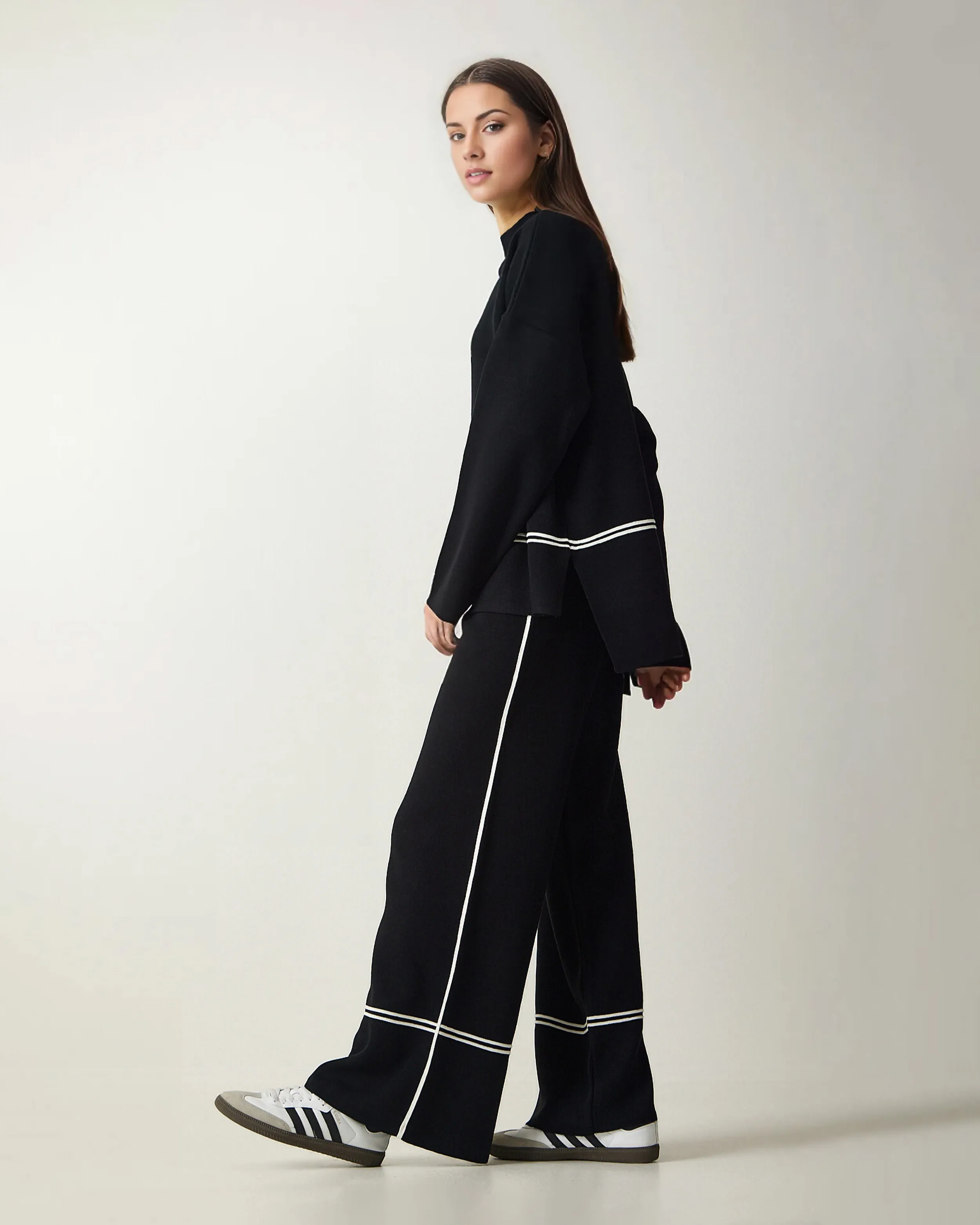Stripe Detail Cotton Set
