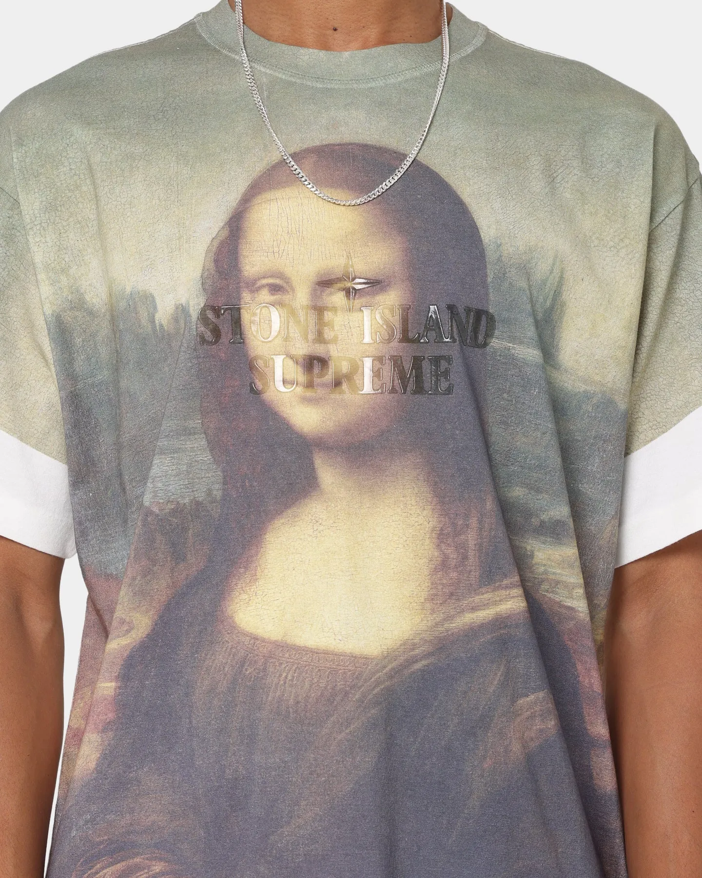 Supreme X Stone Island T-Shirt Print