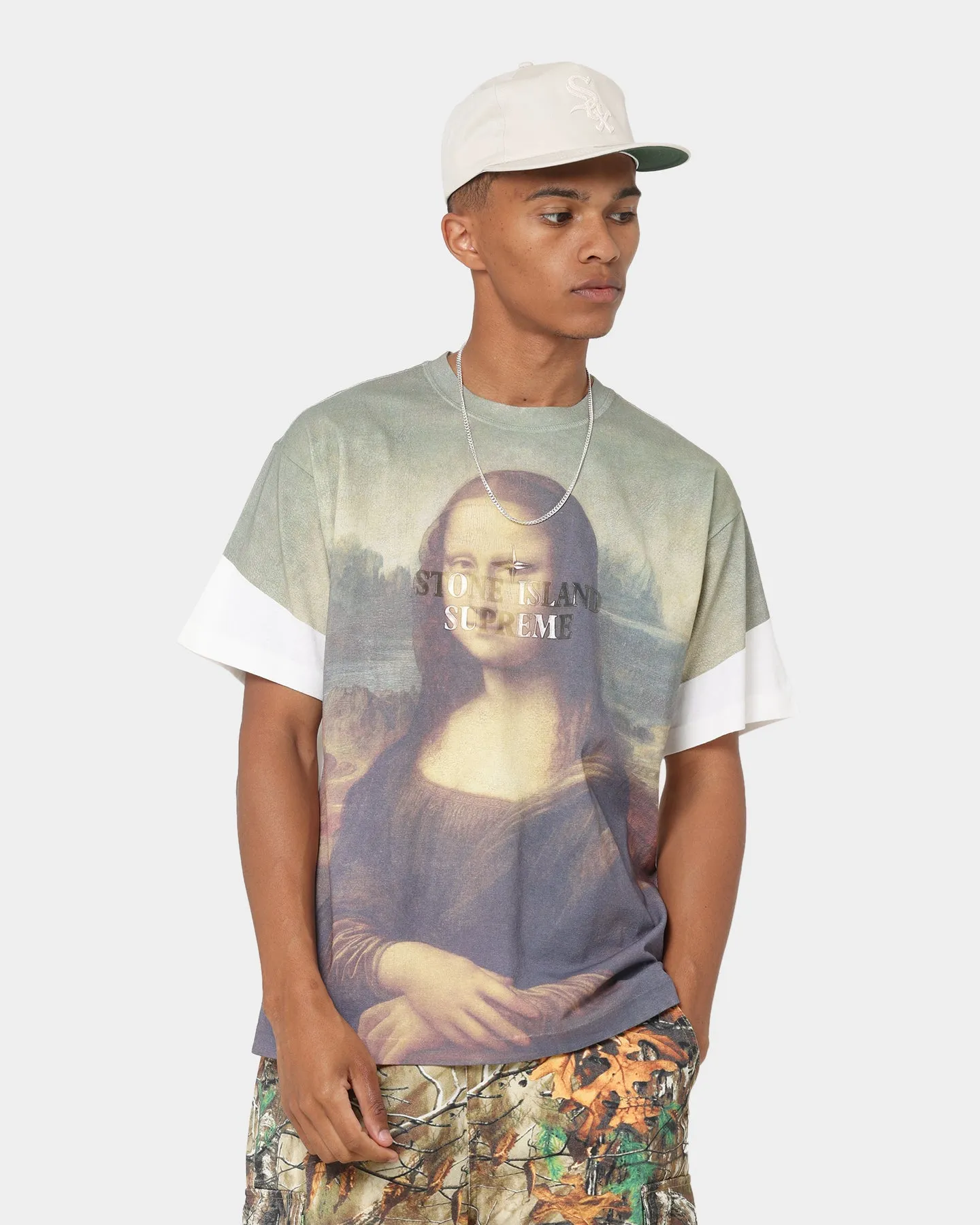 Supreme X Stone Island T-Shirt Print