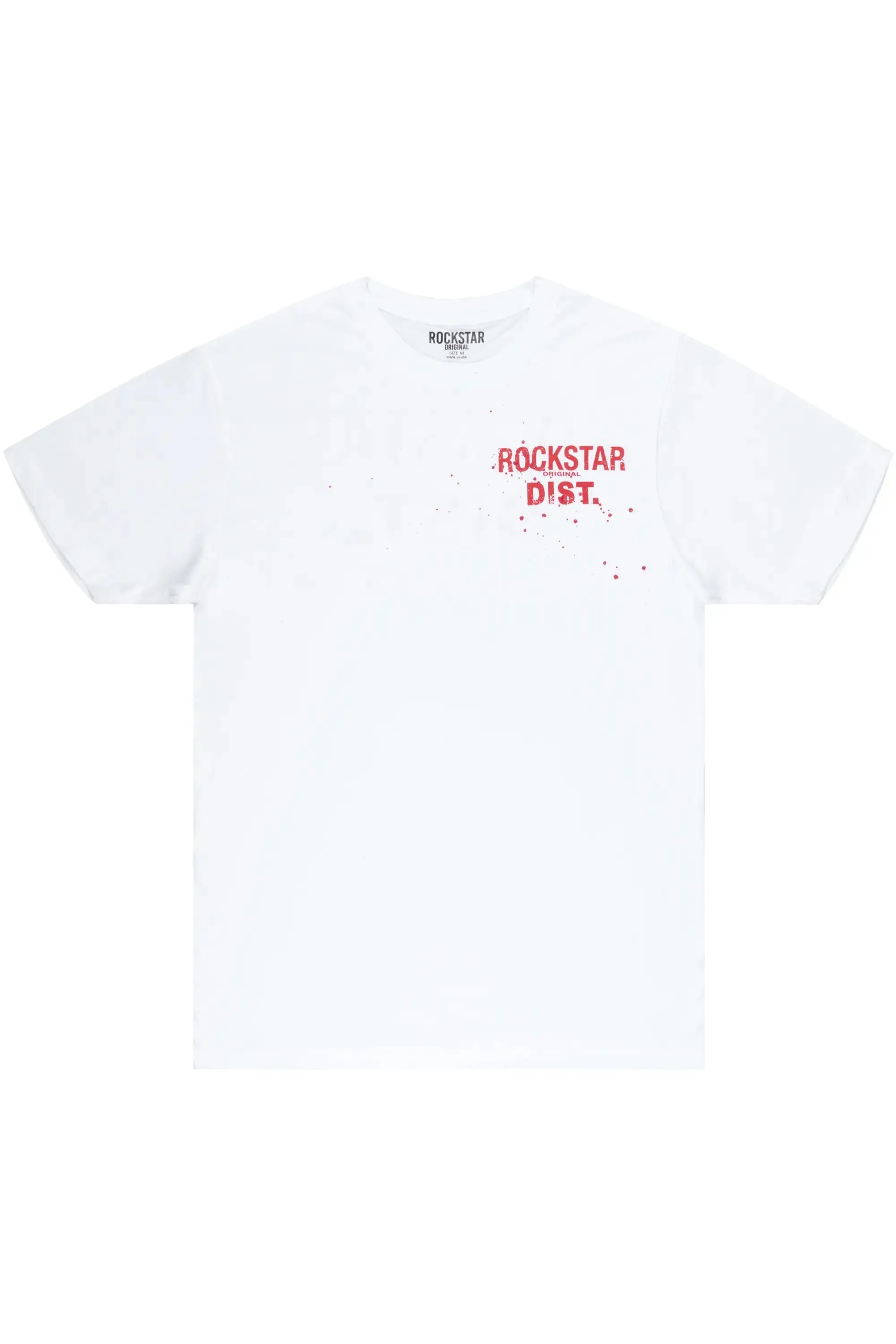 Teddy White/Red Graphic T-Shirt