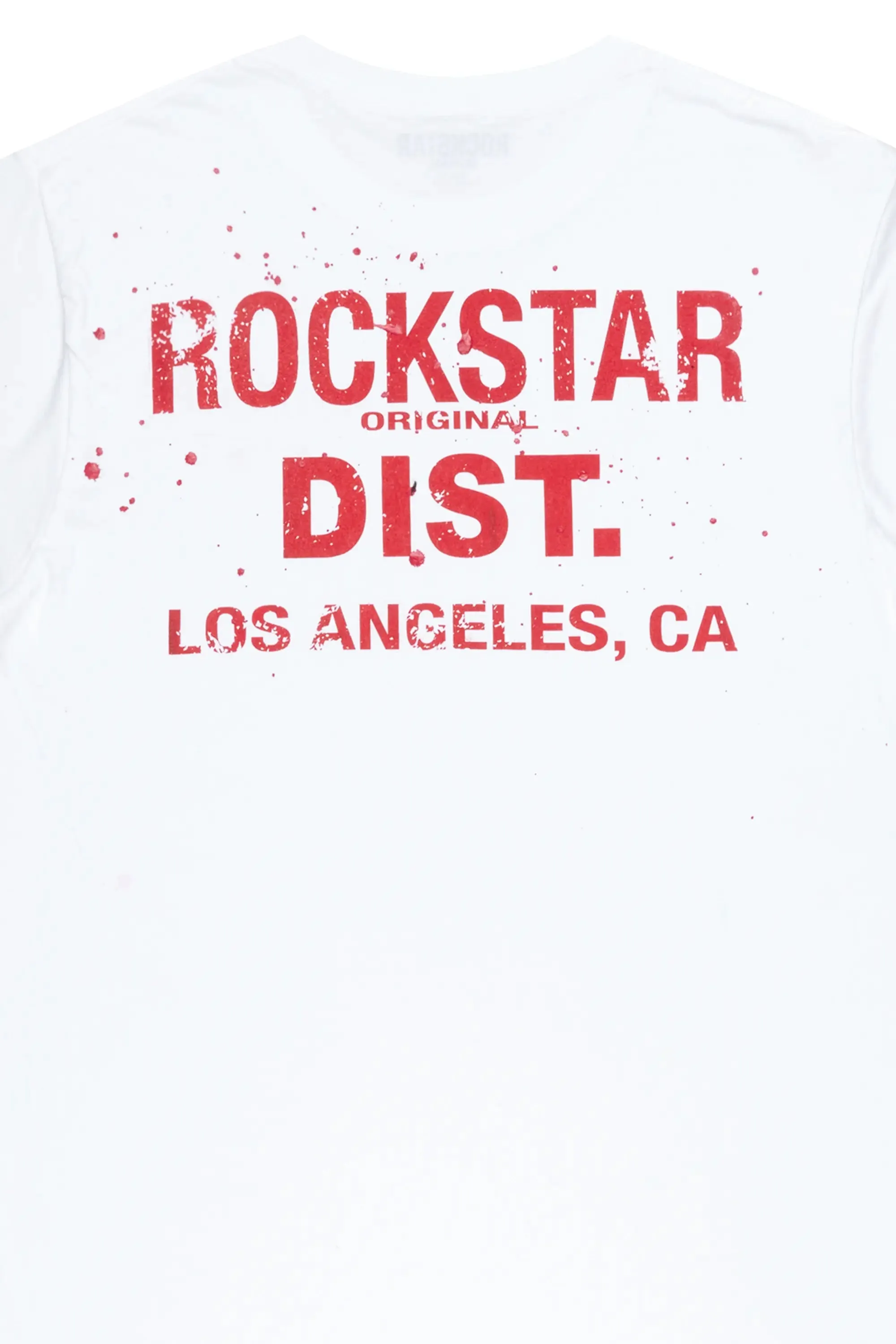 Teddy White/Red Graphic T-Shirt