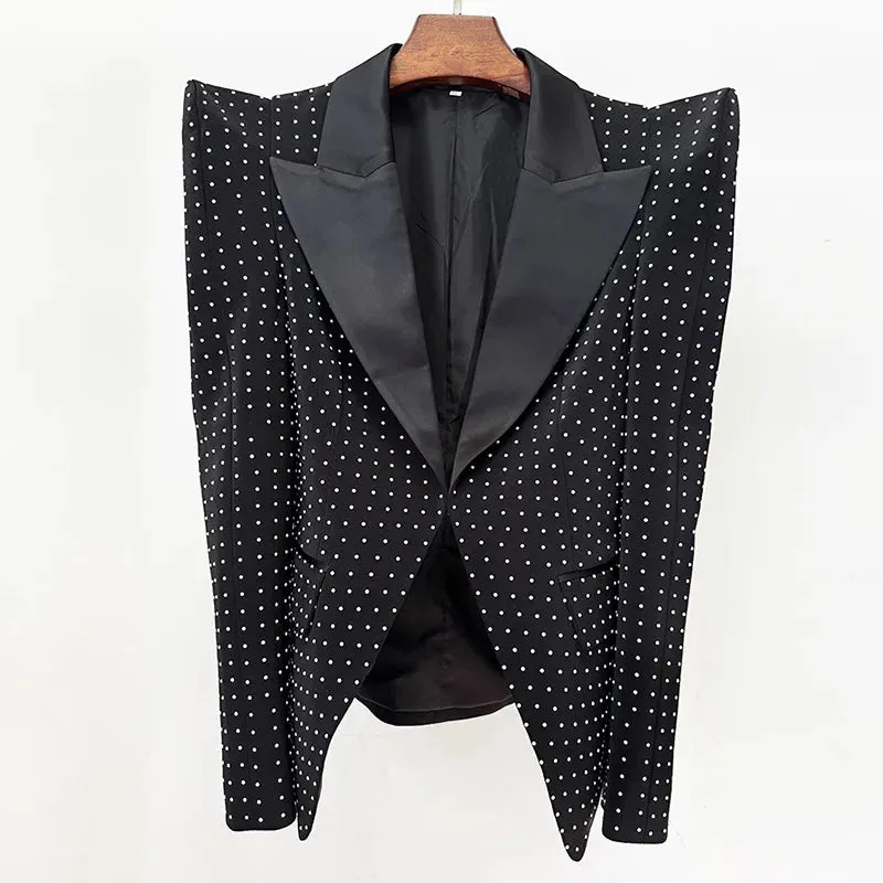 Trend4us Luxe Pearl Embellished Suit Set
