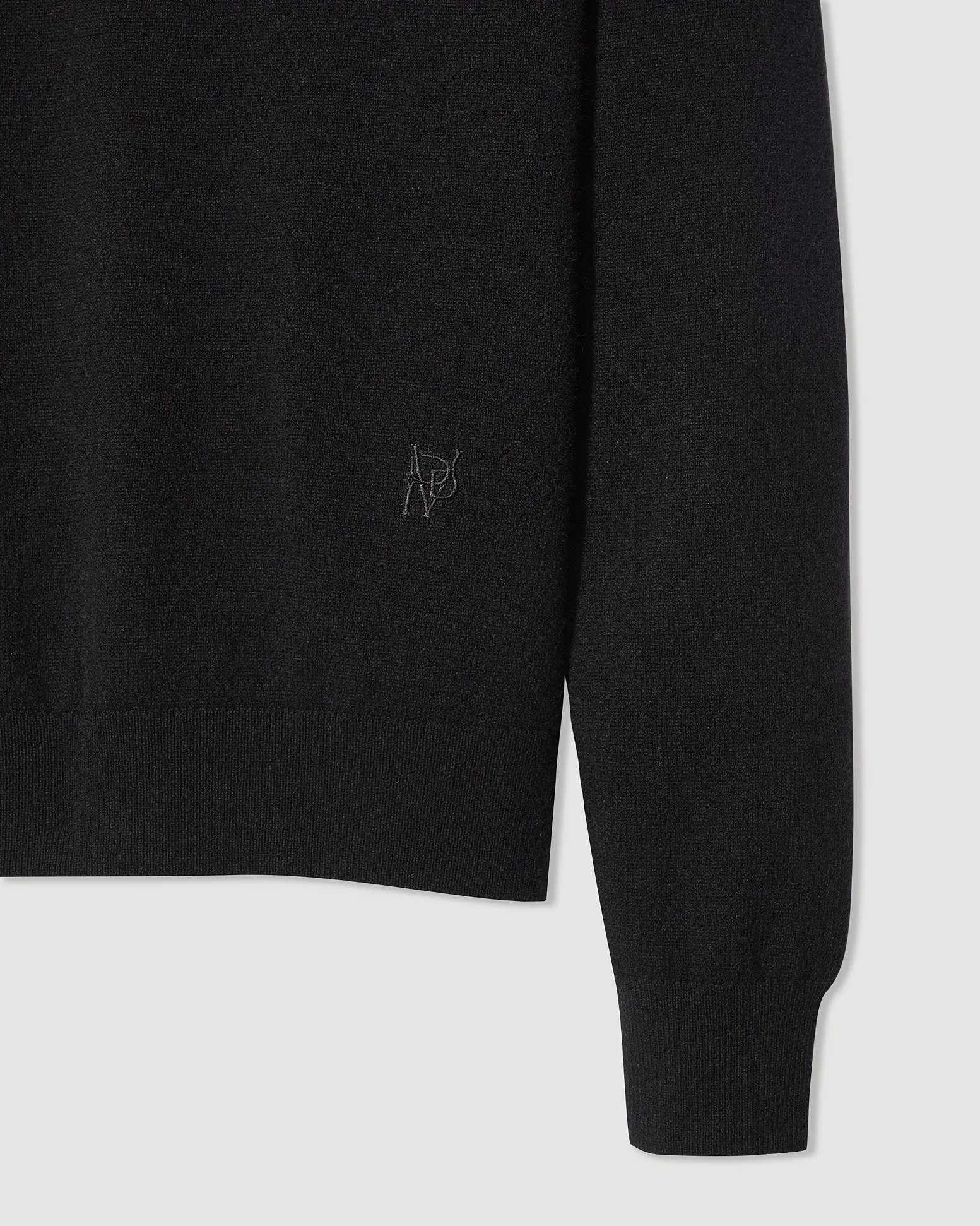 Winnie Sweater in Wool Cashmere, Black