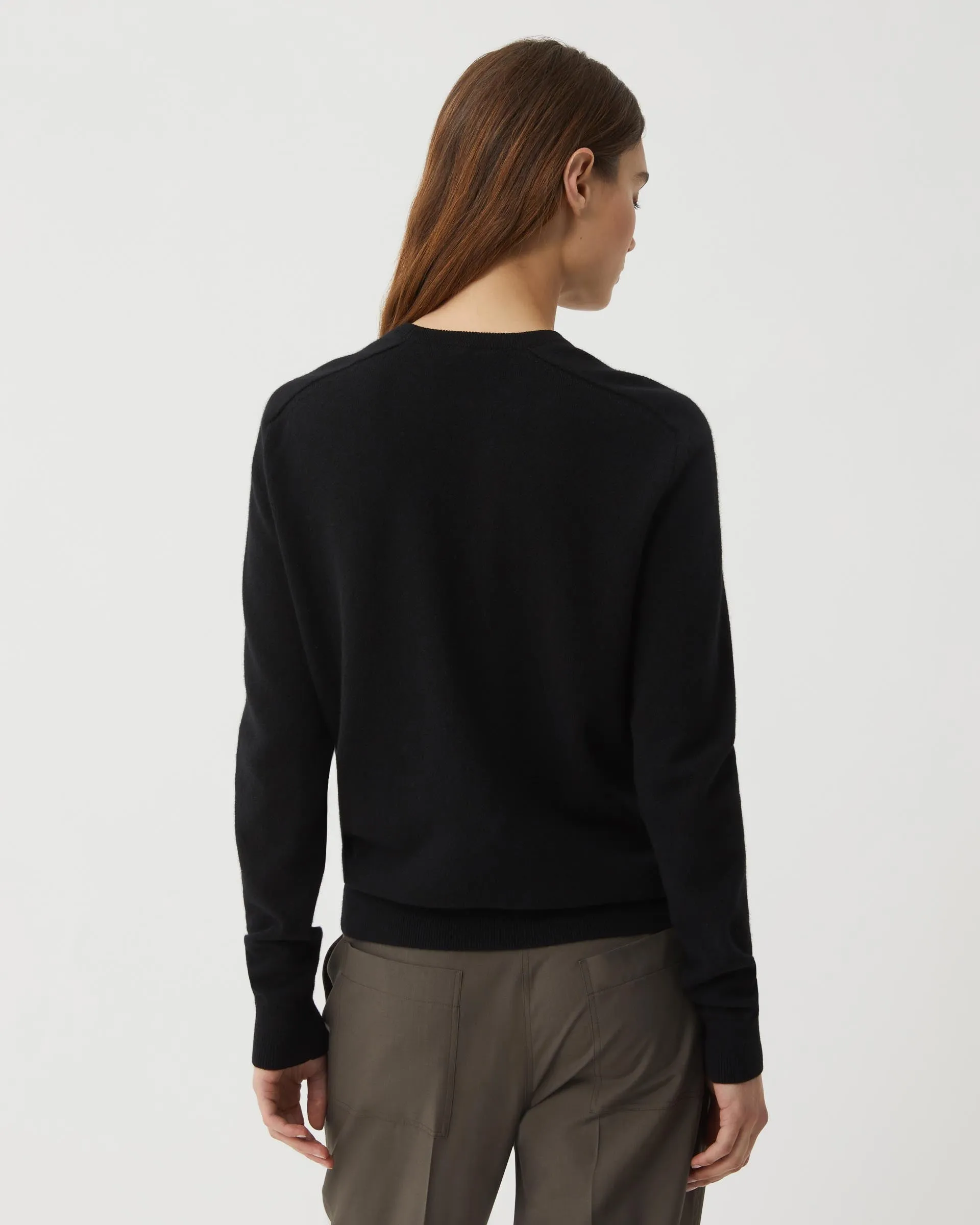Winnie Sweater in Wool Cashmere, Black