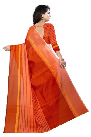 Women's Cotton Silk Striped Saree with Blouse piece Combo Of 3